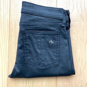 rag & bone Lightly Coated Capri Pants with Ankle Zippers